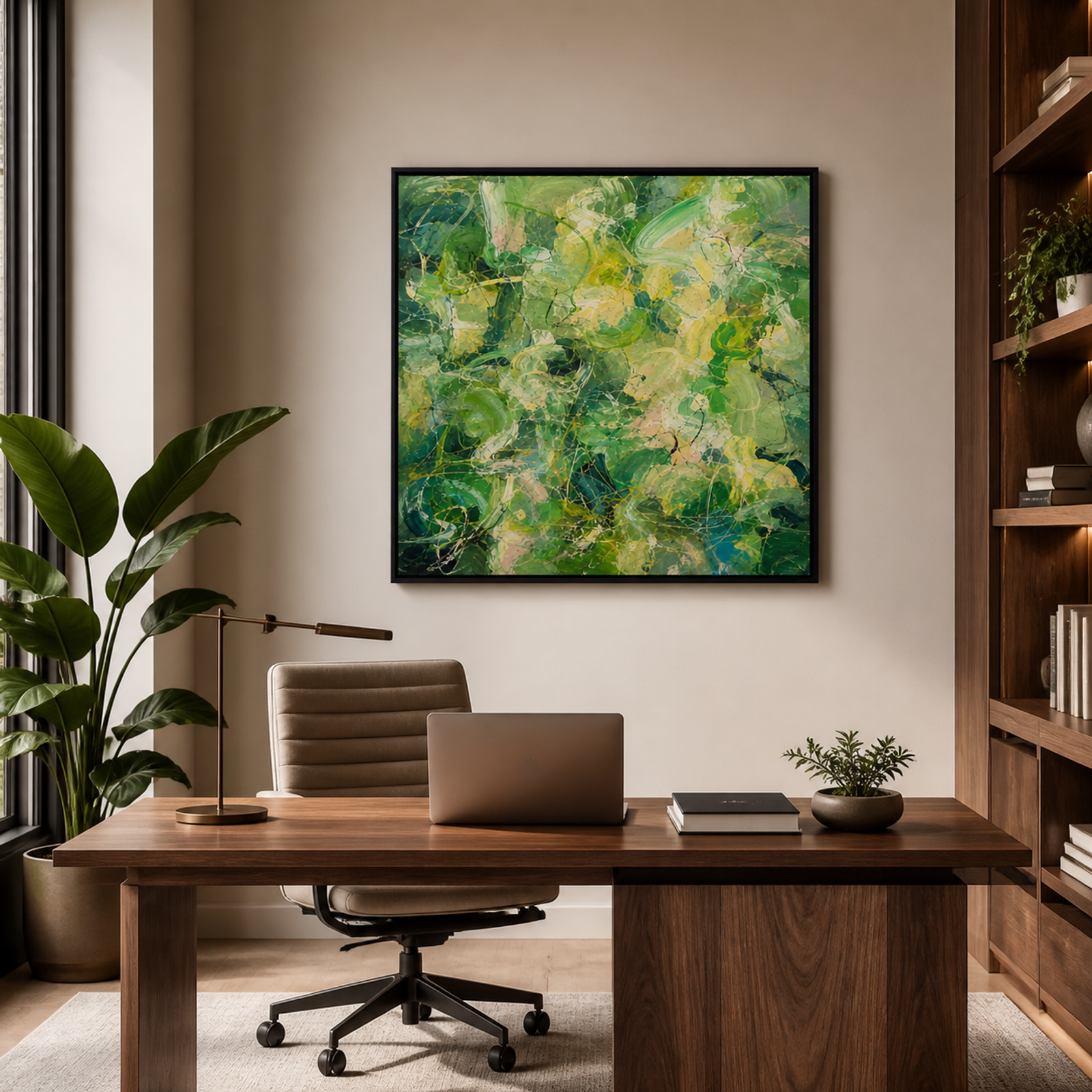 Verdant Abstract Garden