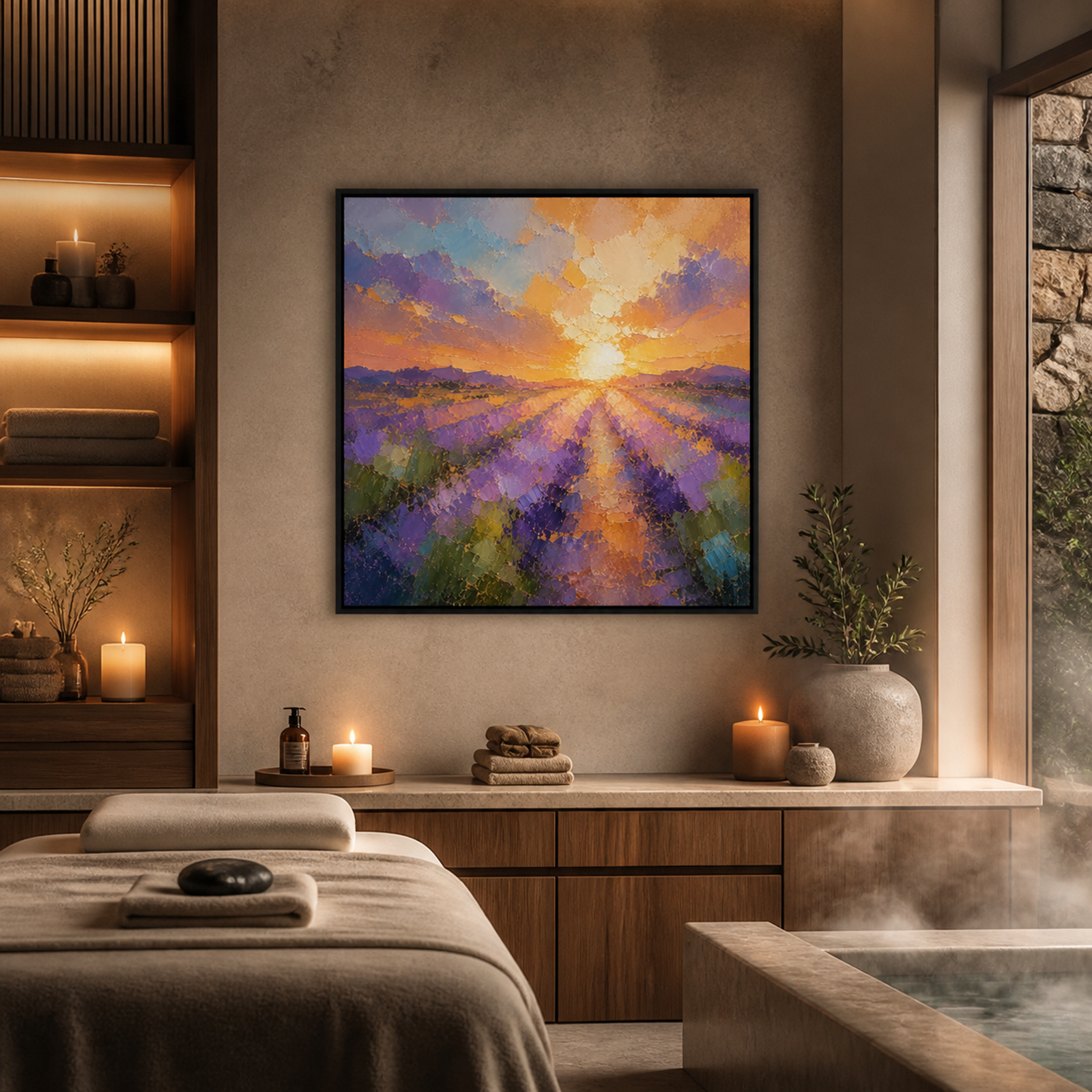 Lavender Sunset Fields