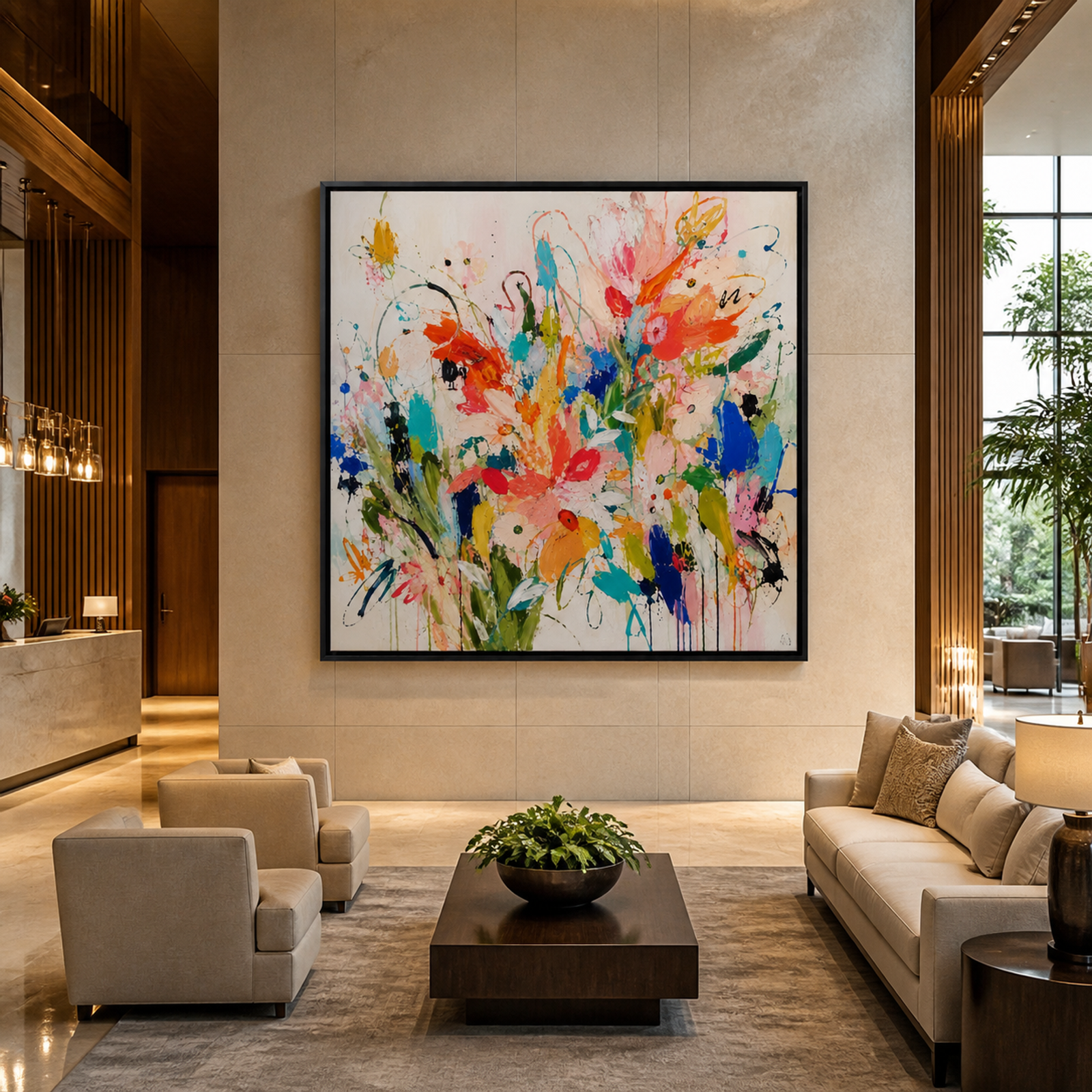 Vibrant Abstract Garden