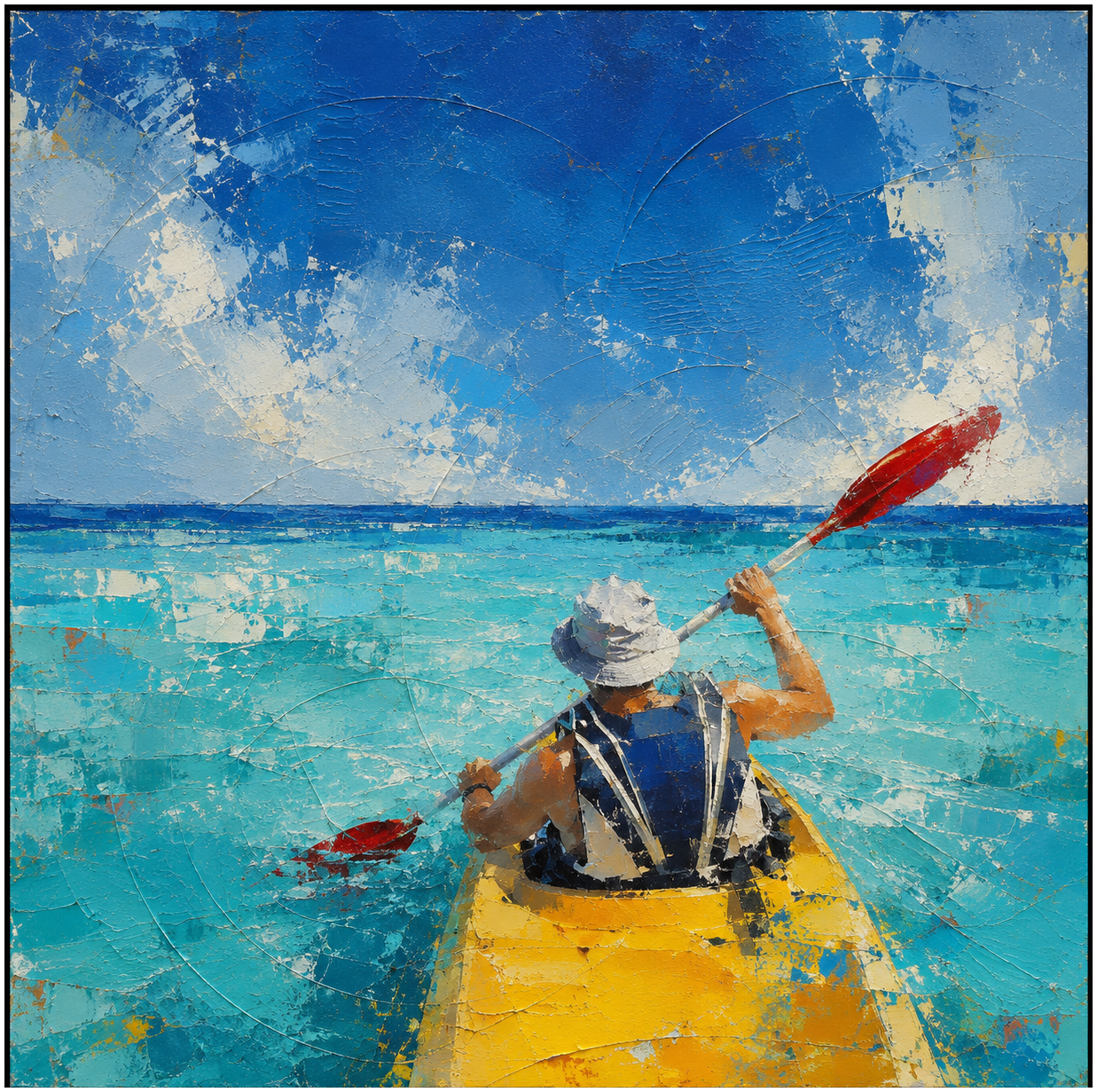 Kayak Across Turquoise Waters