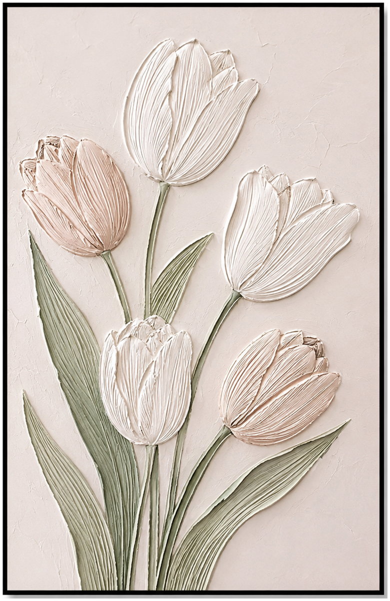 Soft Textured Tulips