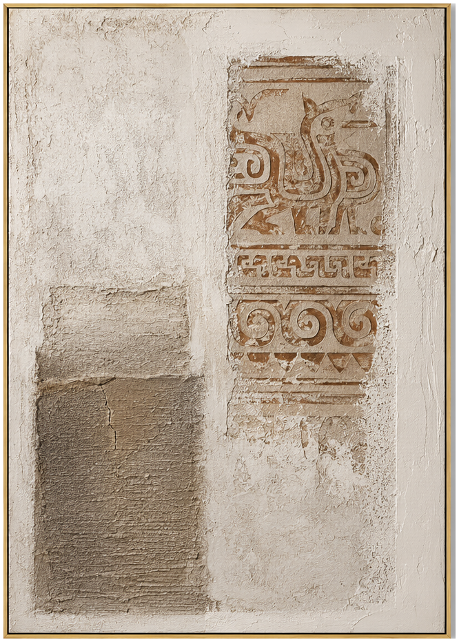 Ancient Textured Neutral Motif