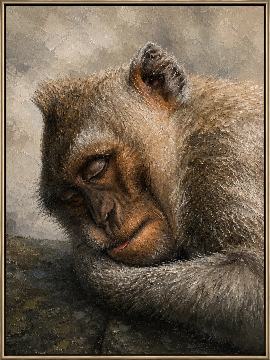 Resting Monkey Portrait