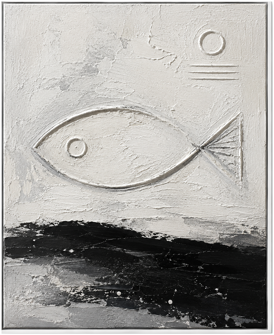Textured Minimalist Fish