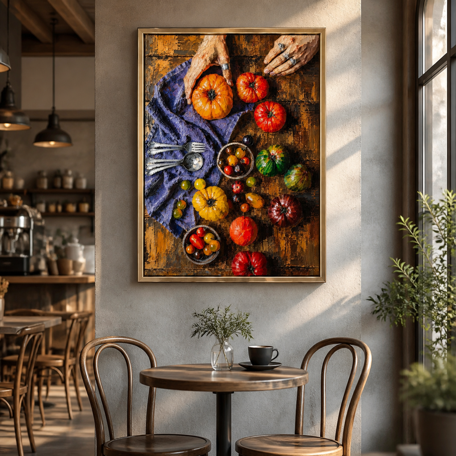 Rustic Heirloom Tomato Table