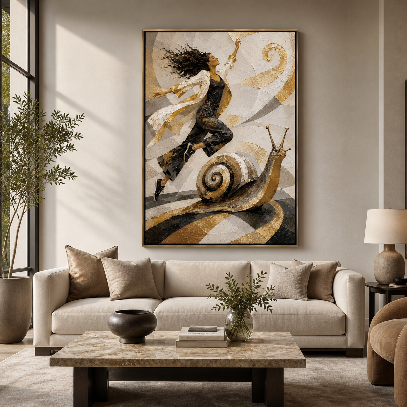 Surreal Golden Leap