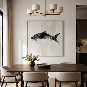 Minimalist Black Fish