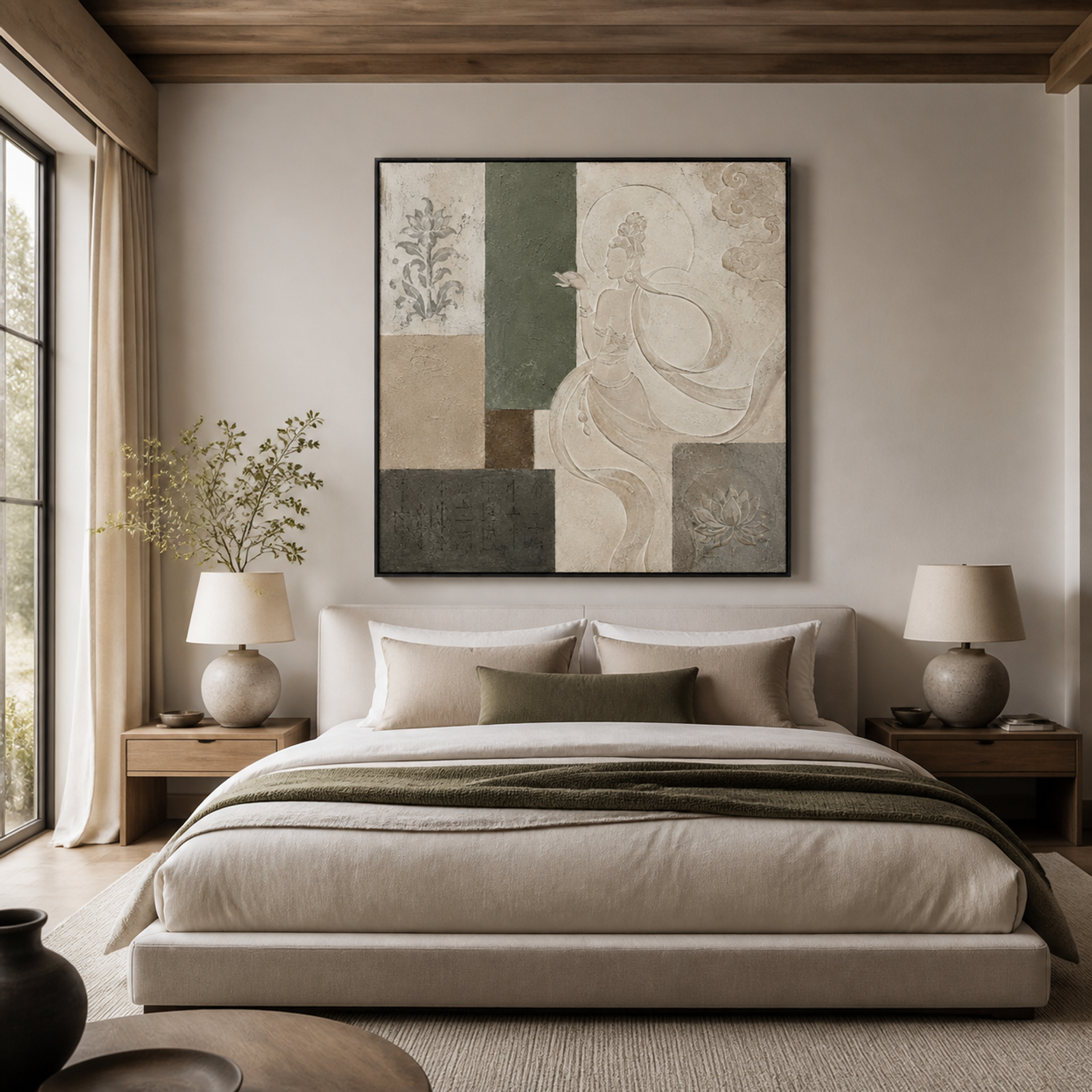 Serene Asian Lotus Muse