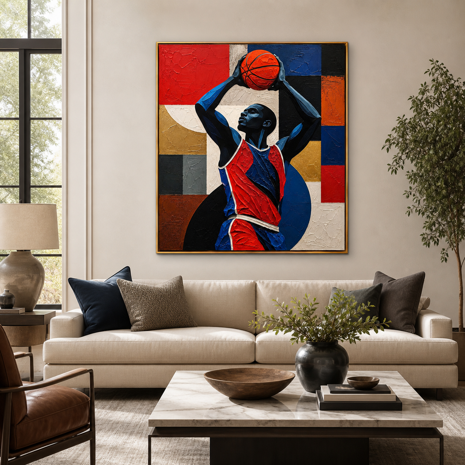 Bold Basketball Geometry
