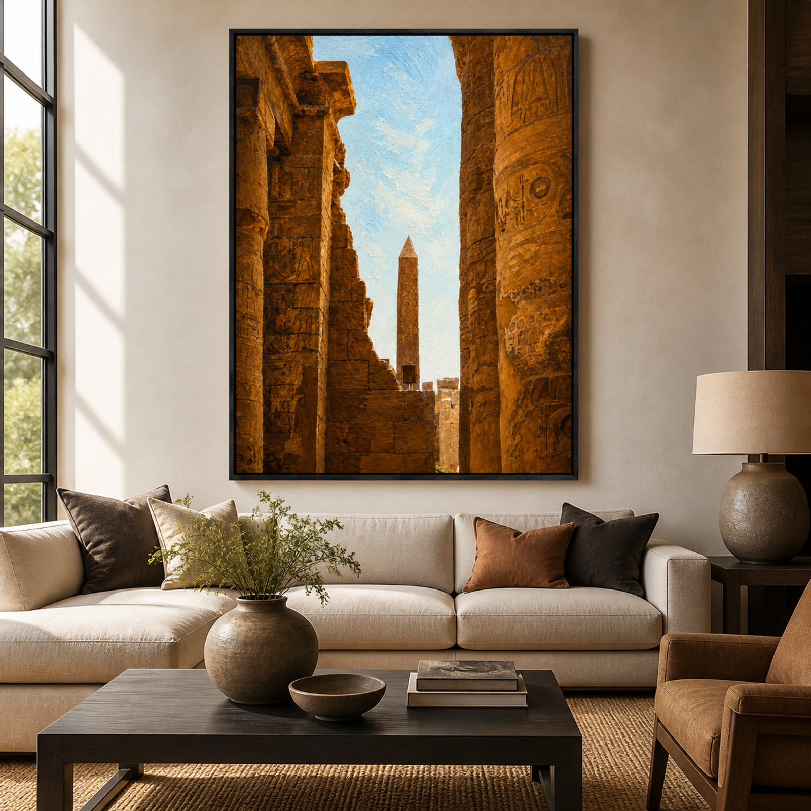 Sunlit Ancient Temple