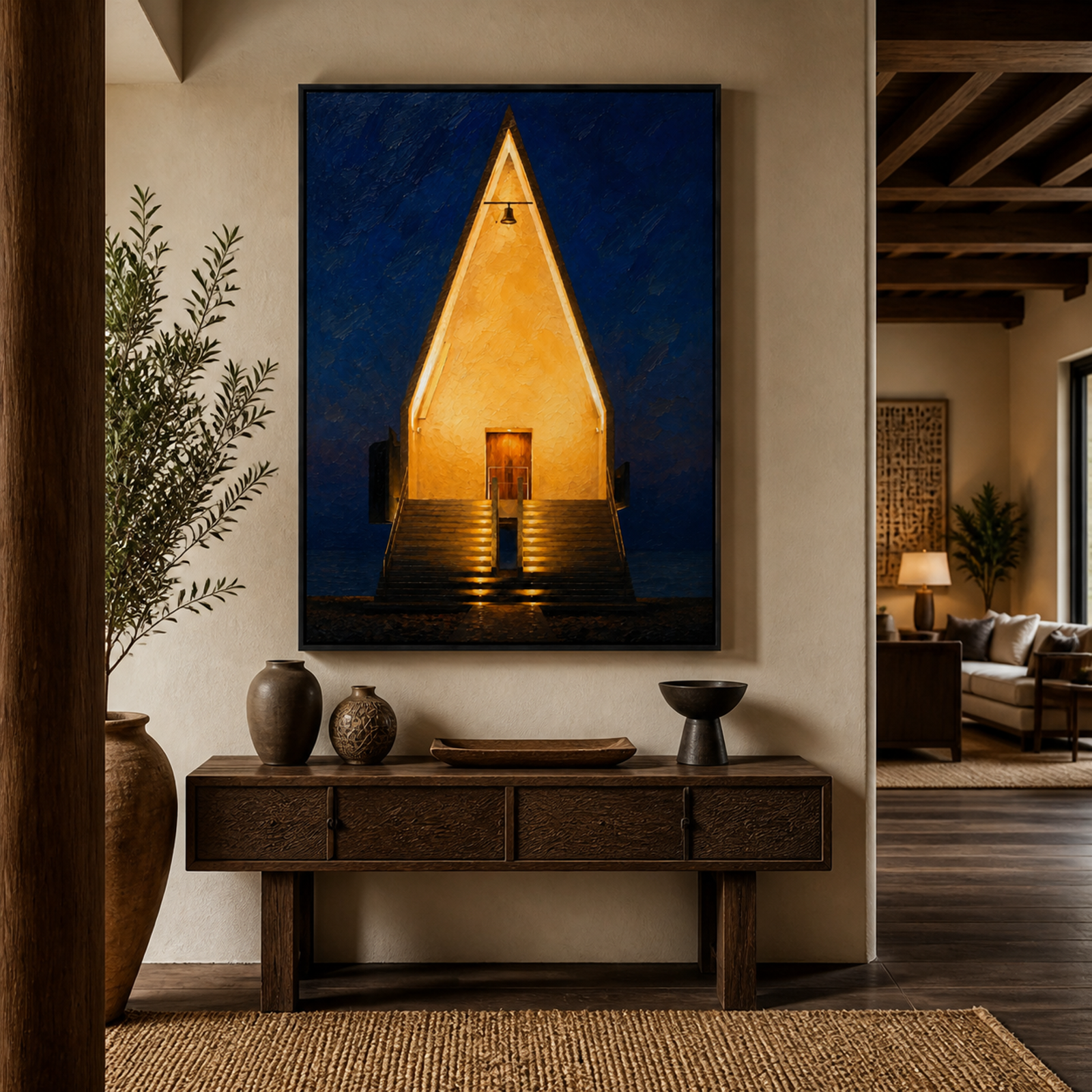 Luminous Chapel Night