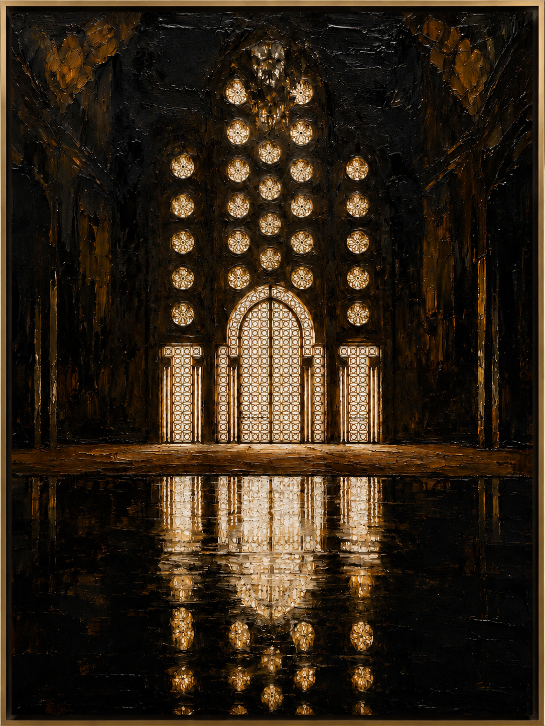 Golden Cathedral Reflection