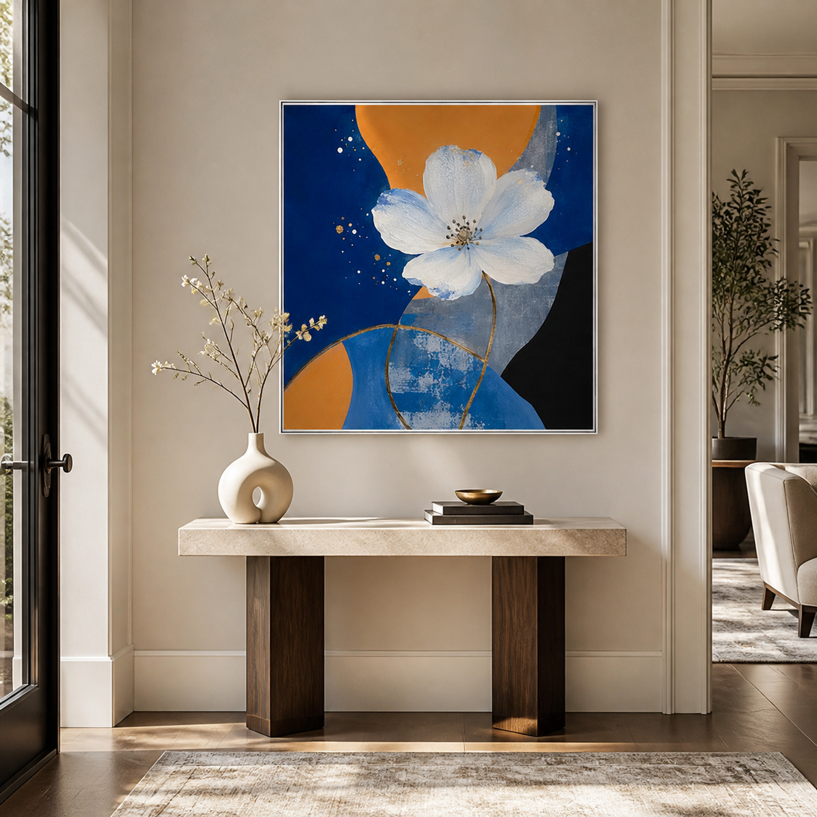 Radiant Bloom Abstract