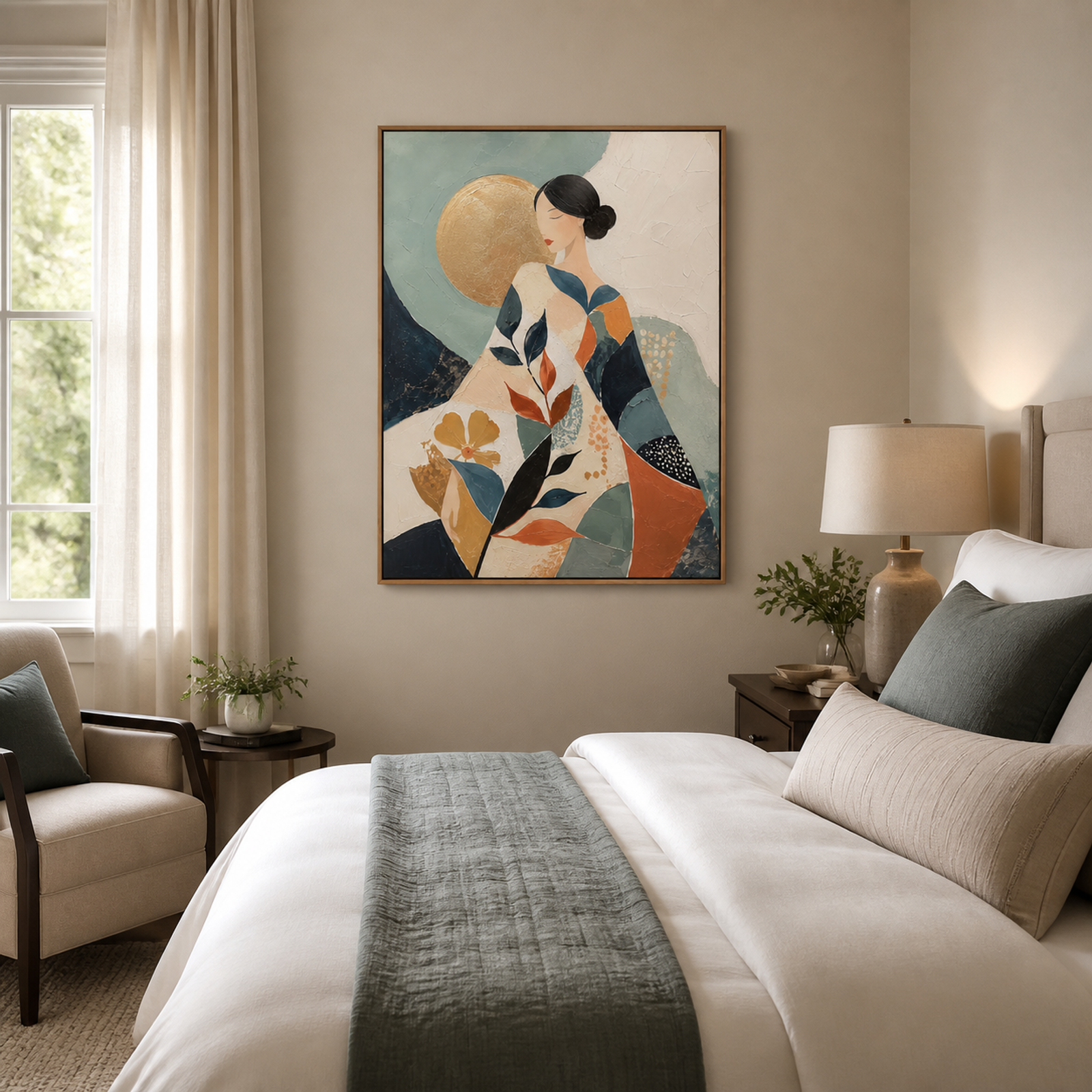 Serene Botanical Muse