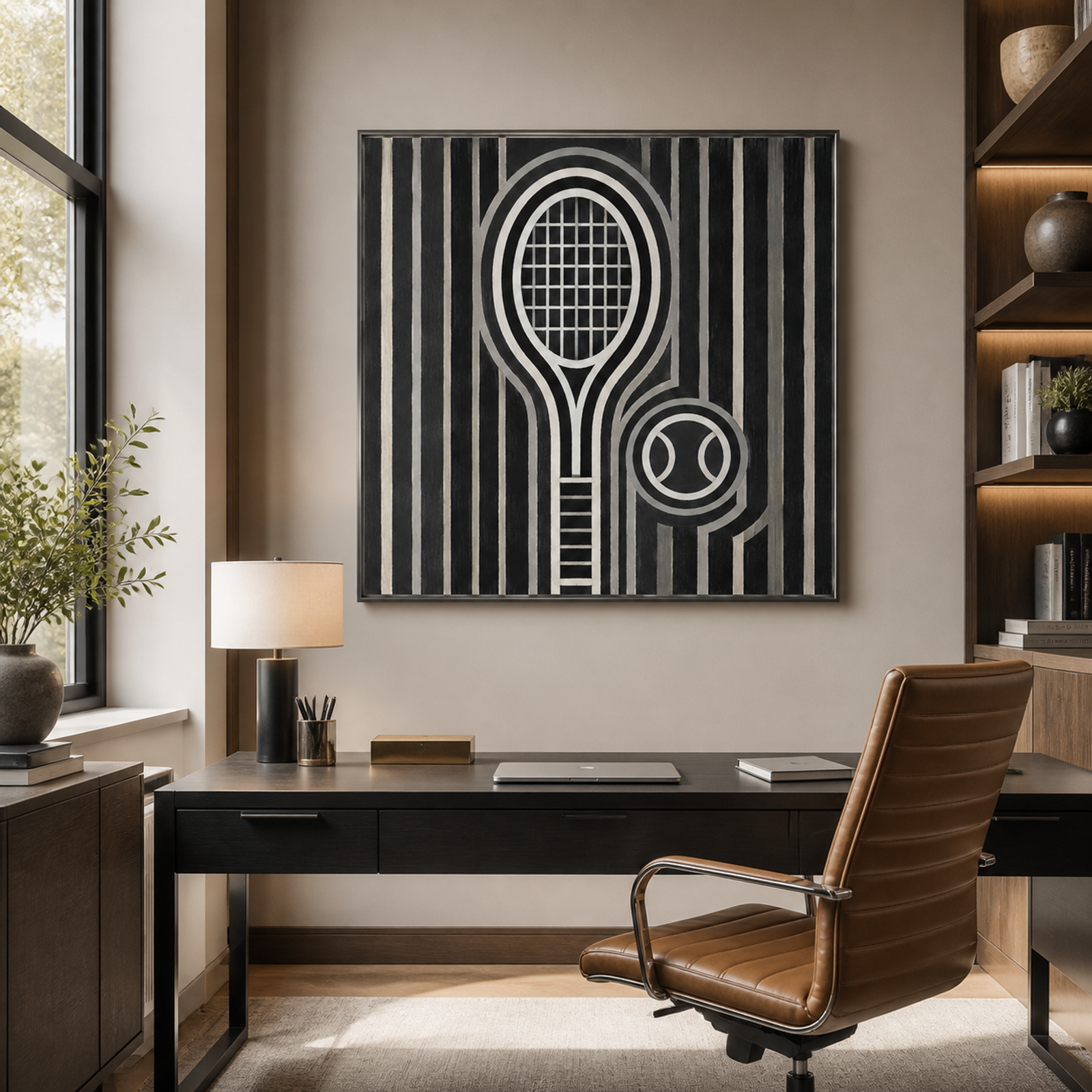 Graphic Tennis Match
