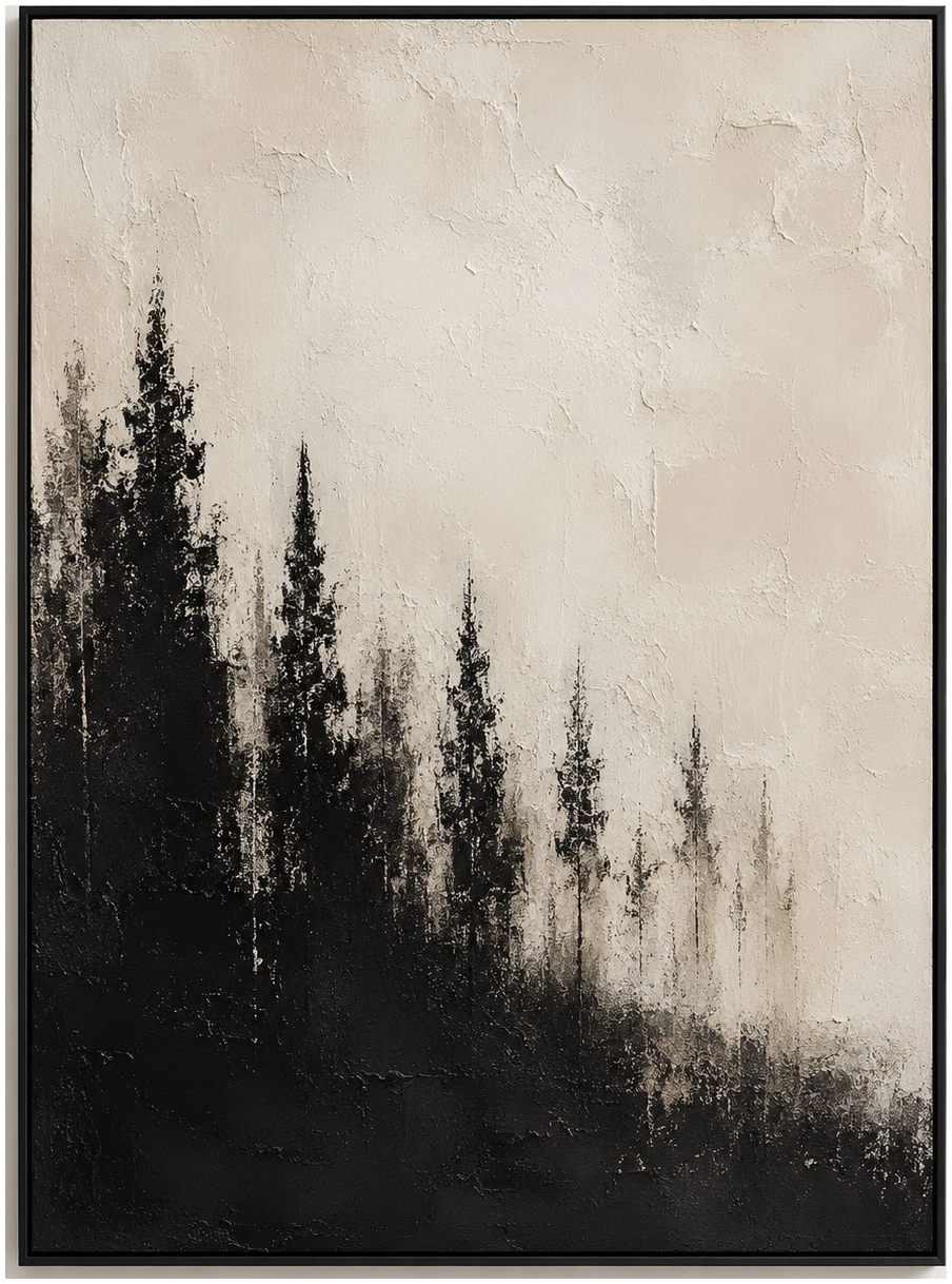 Textured Midnight Forest