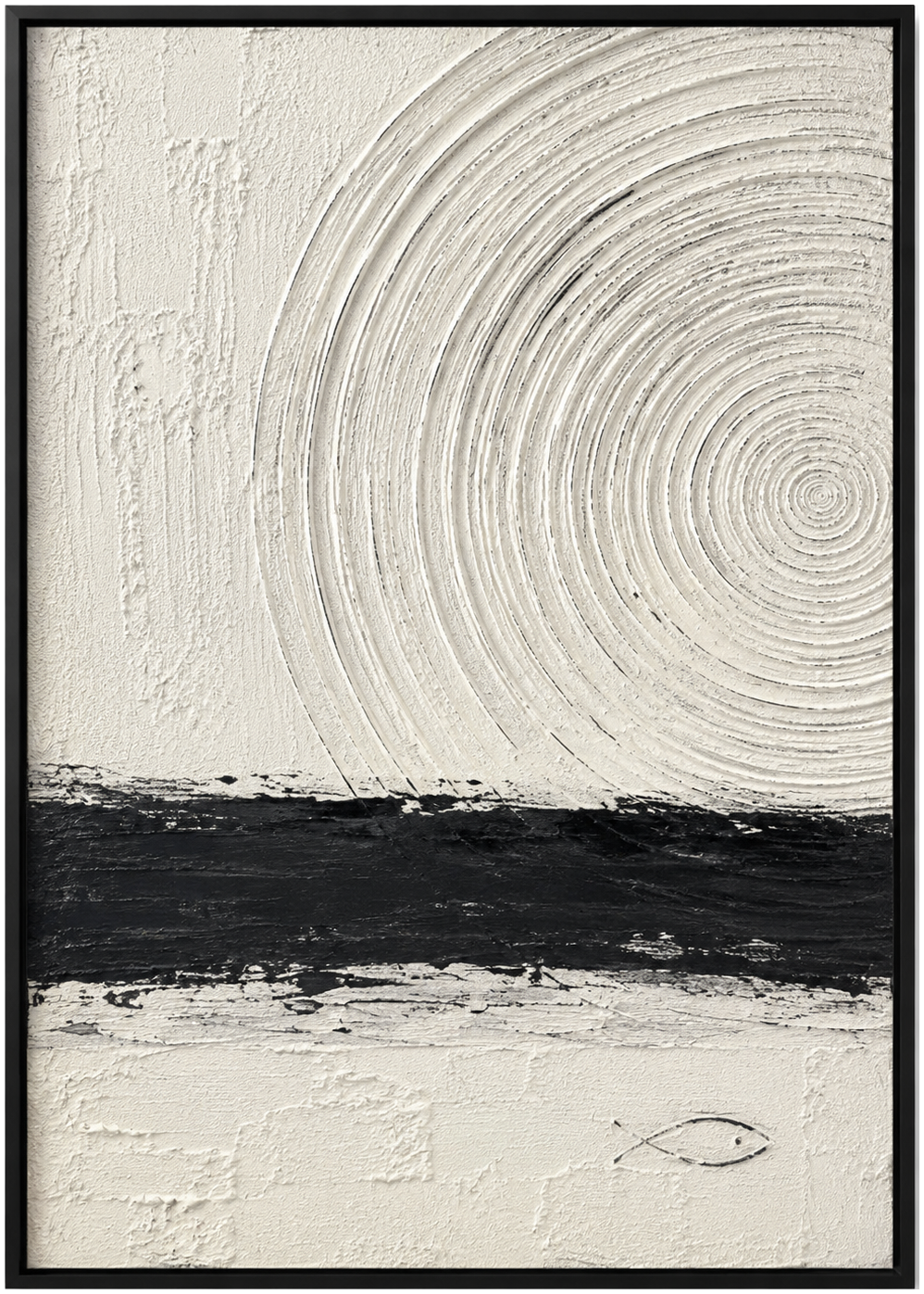 Textured Monochrome Orbit