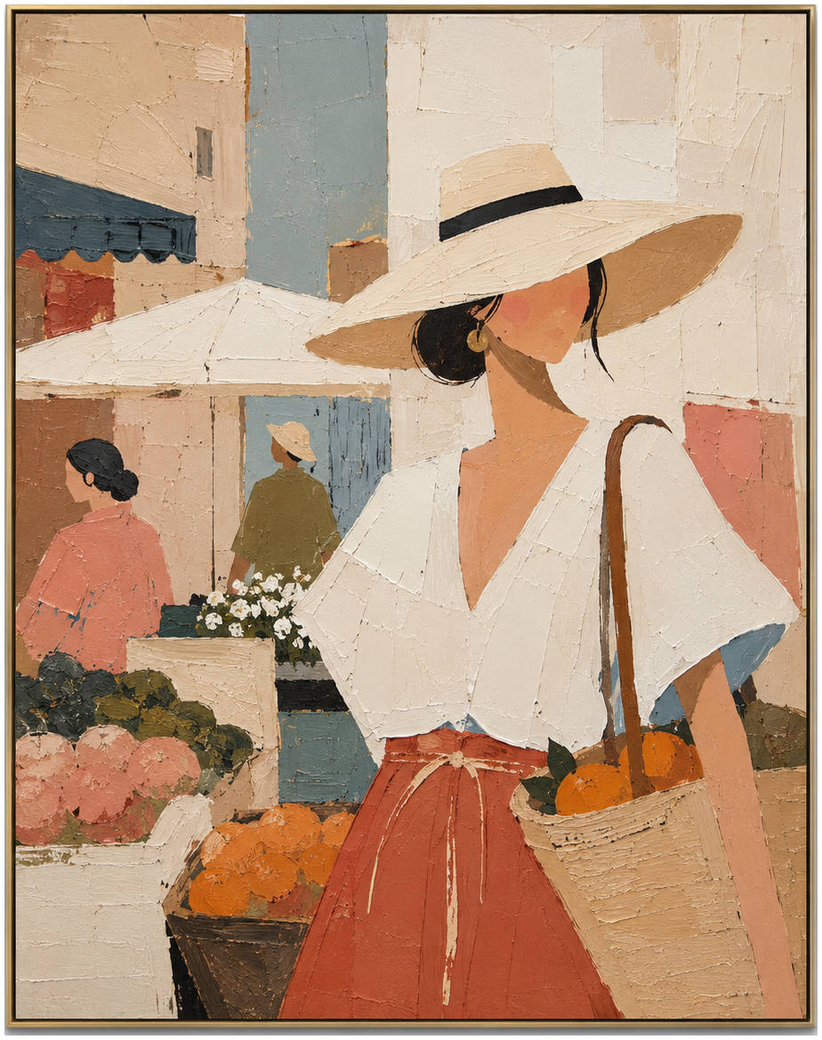 Sunlit Market Stroll