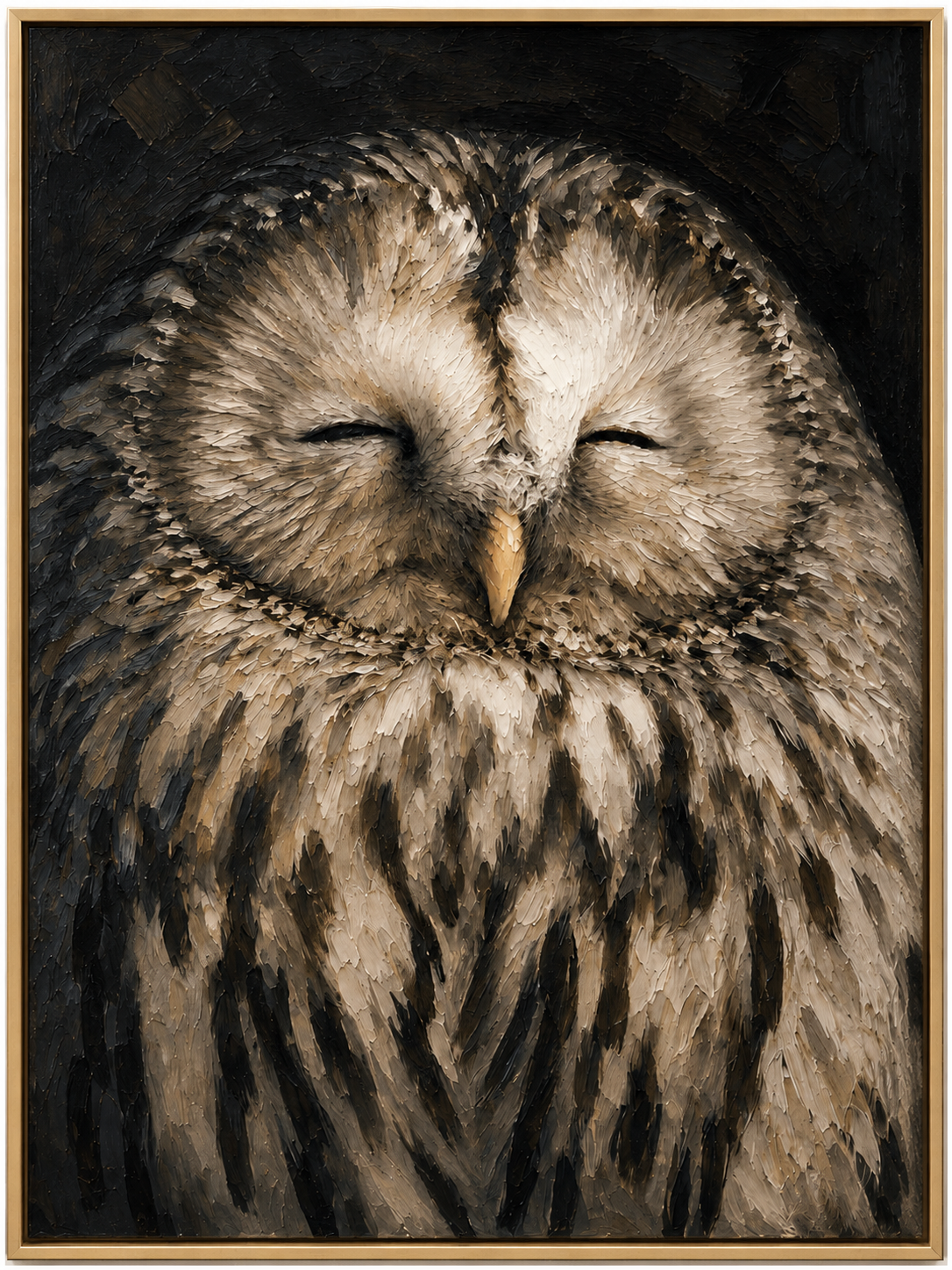 Sleeping Owl Portrait