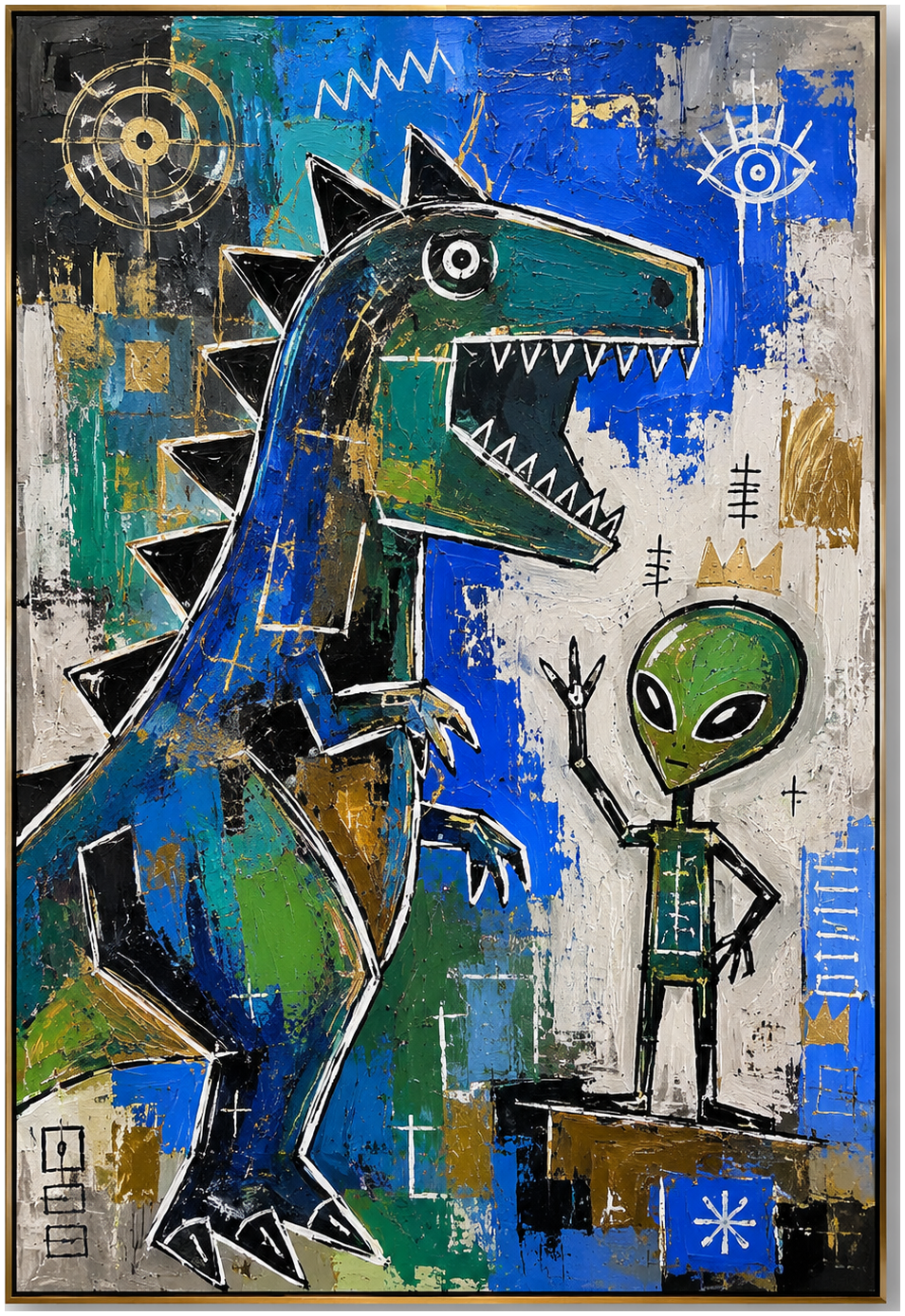 Dinosaur Alien Street Pop