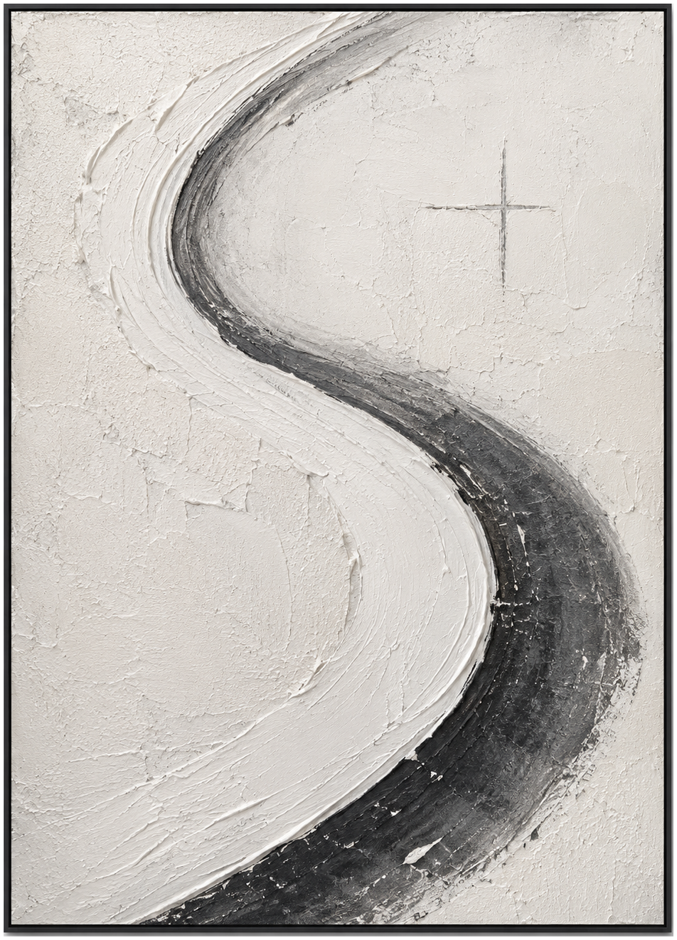 Serene Monochrome Curve