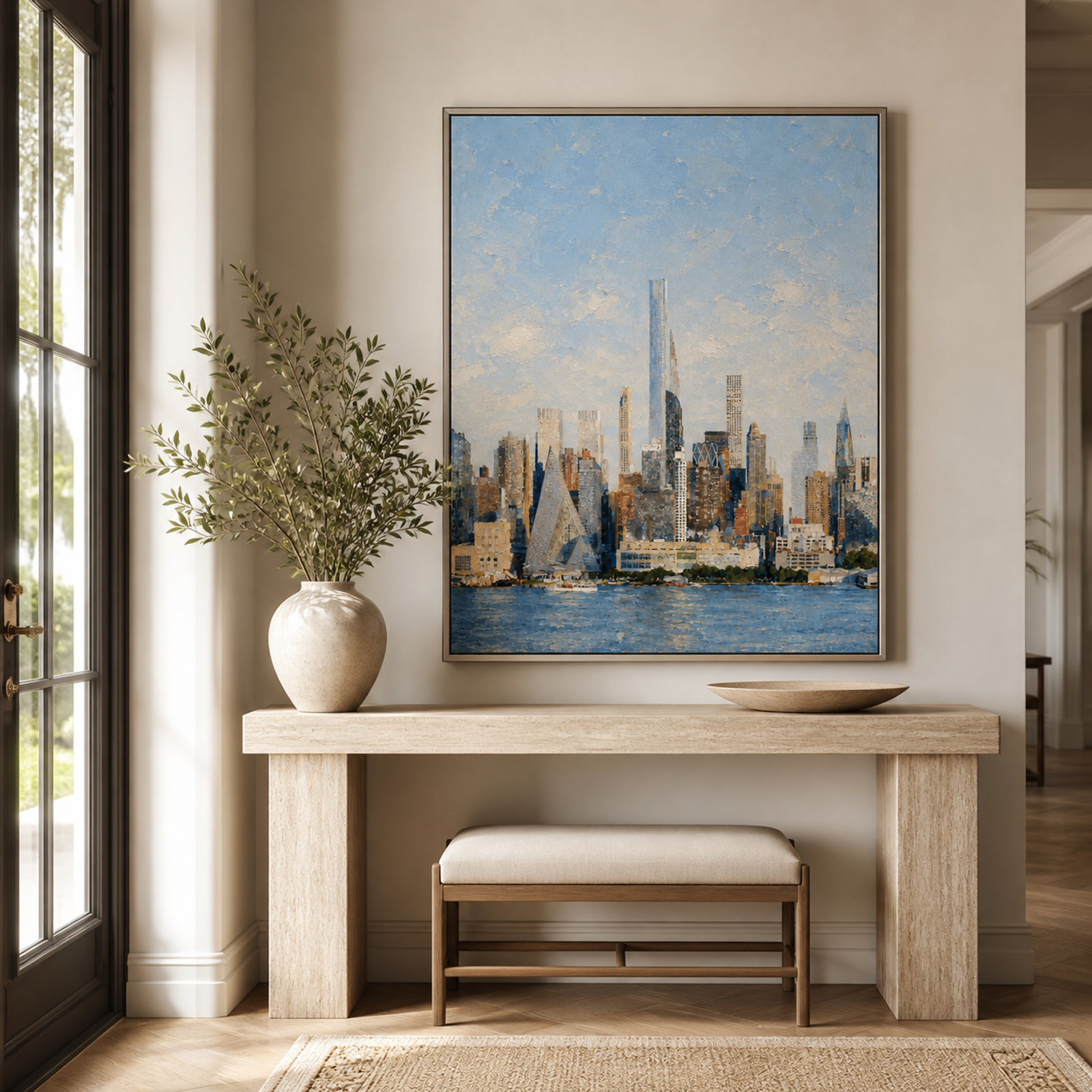 Serene Waterfront Skyline