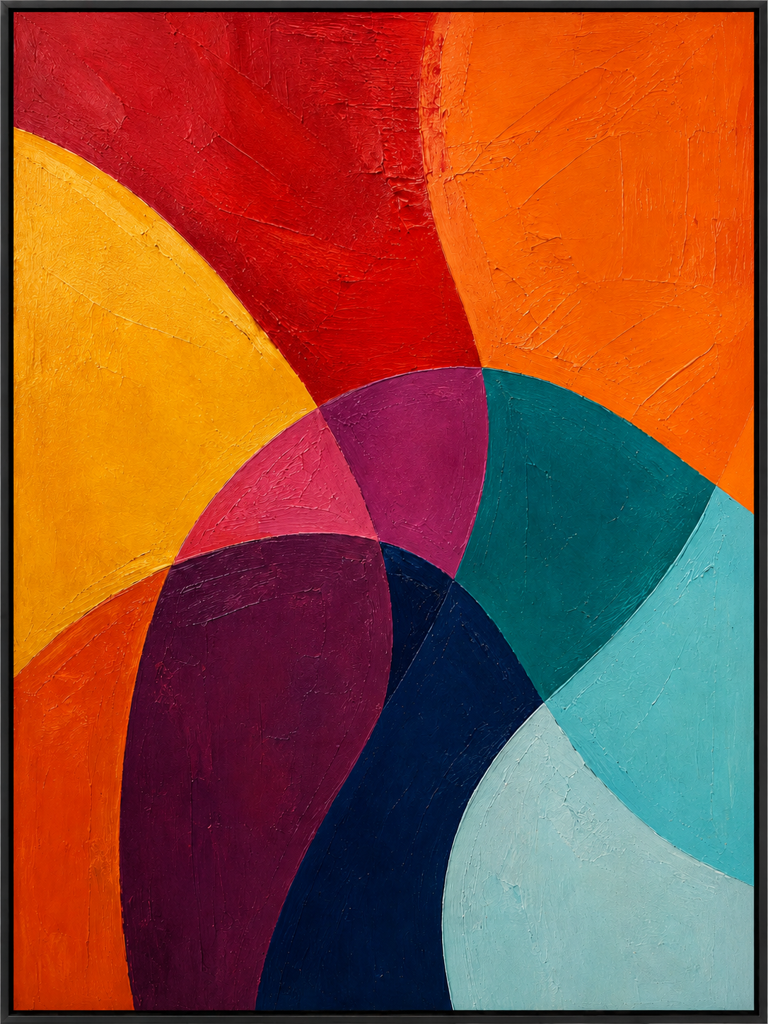 Vibrant Curved Color Fields