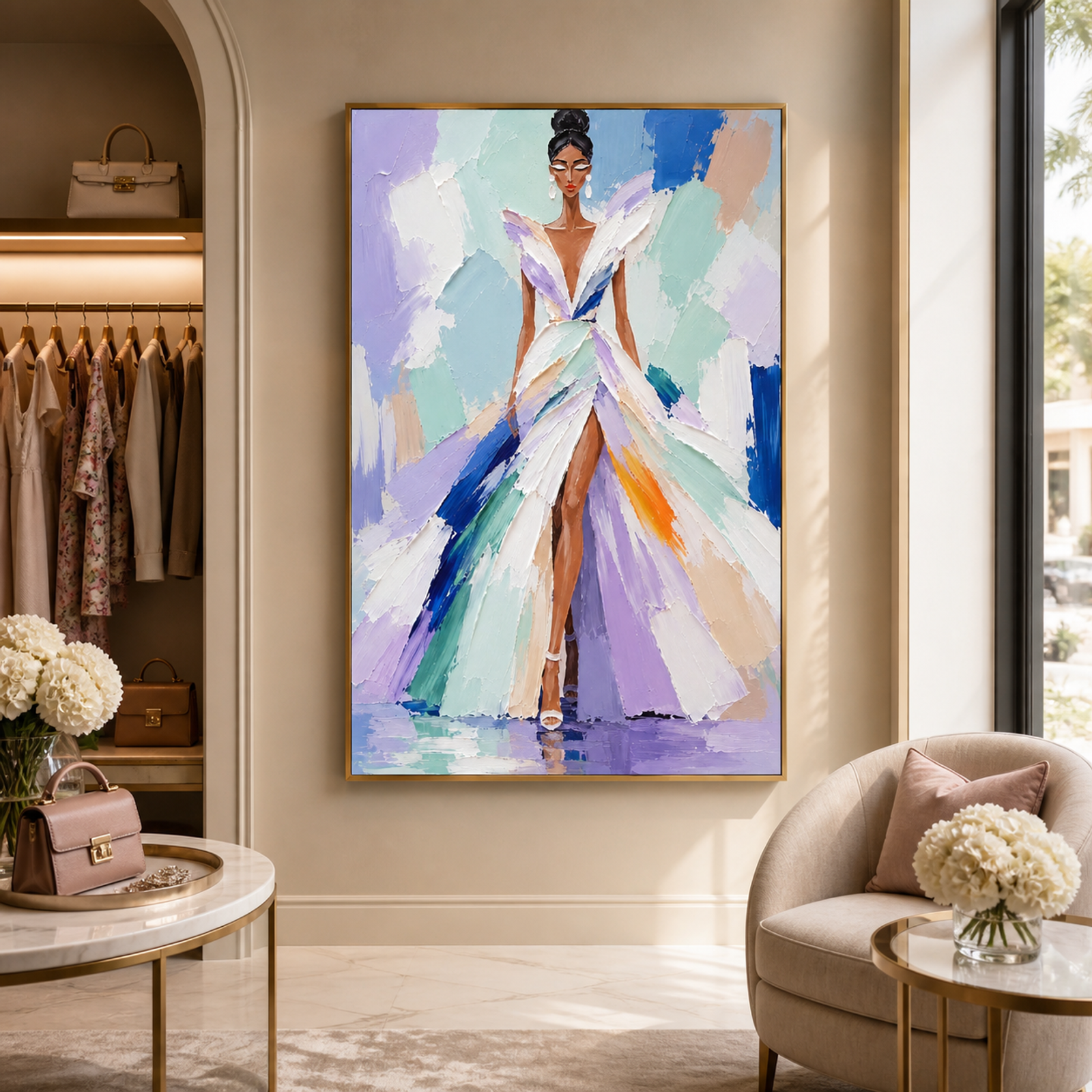 Runway Elegance in Pastels