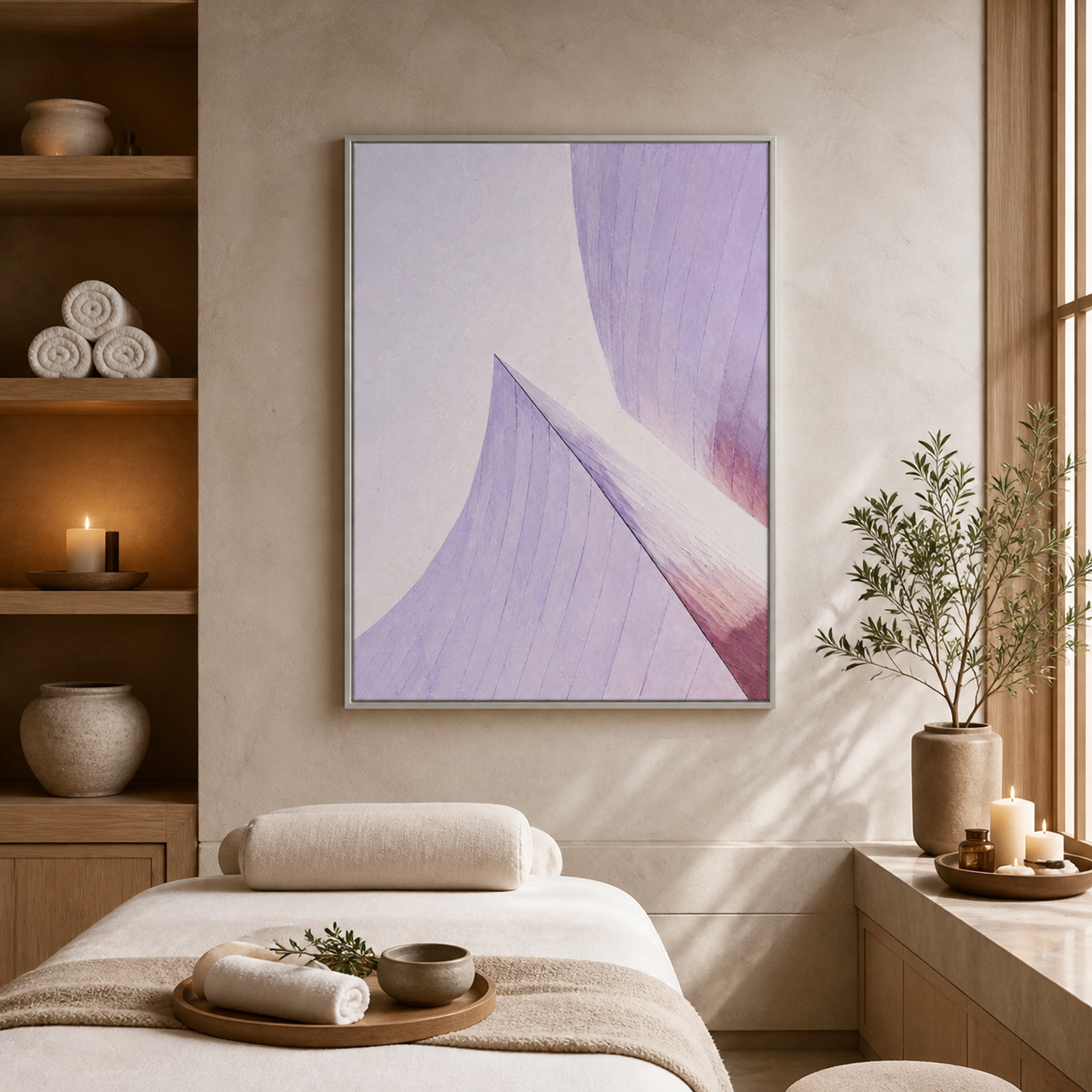 Lavender Curved Geometry