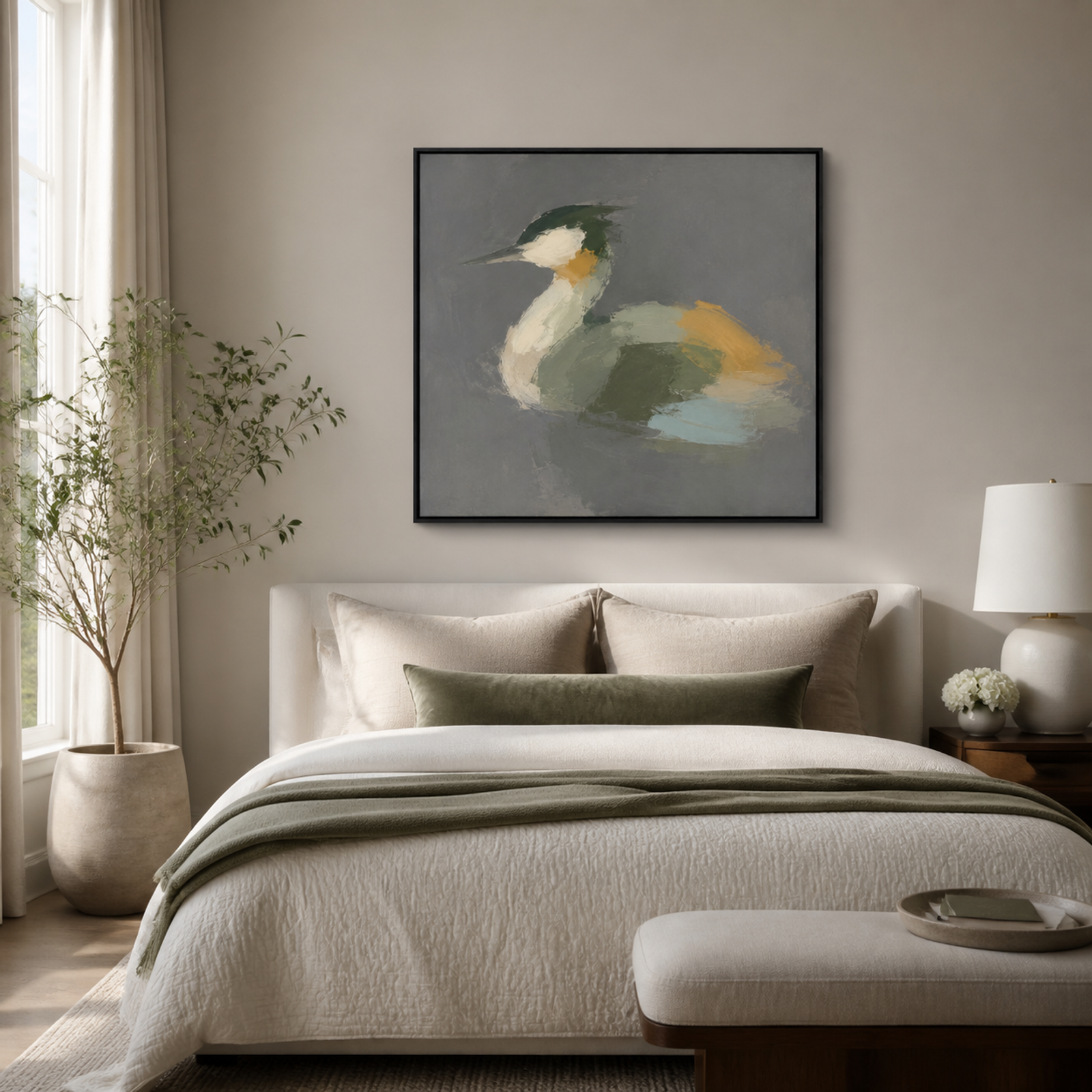 Quiet Abstract Waterbird