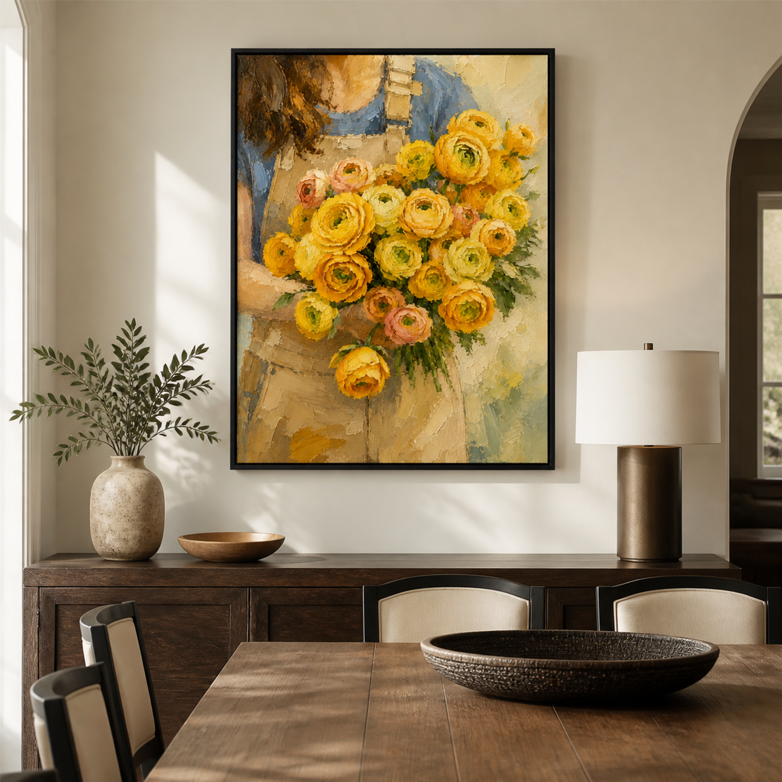 Golden Bouquet Embrace