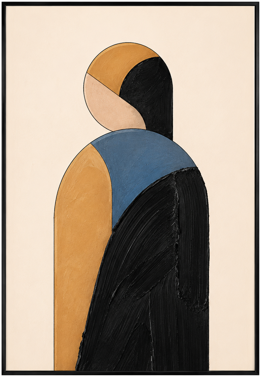 Abstract Ochre Figure