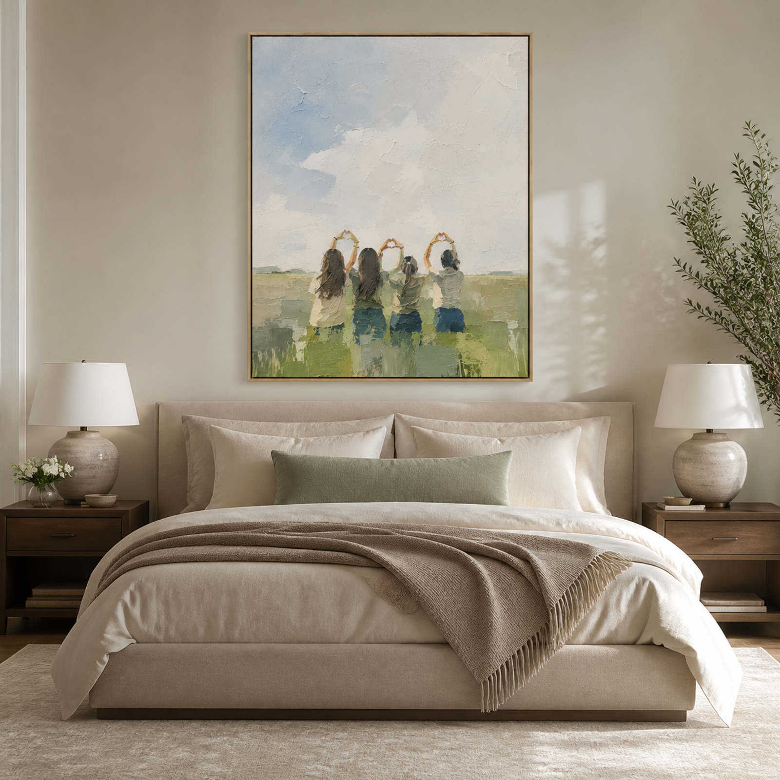 Friends In Meadow Light
