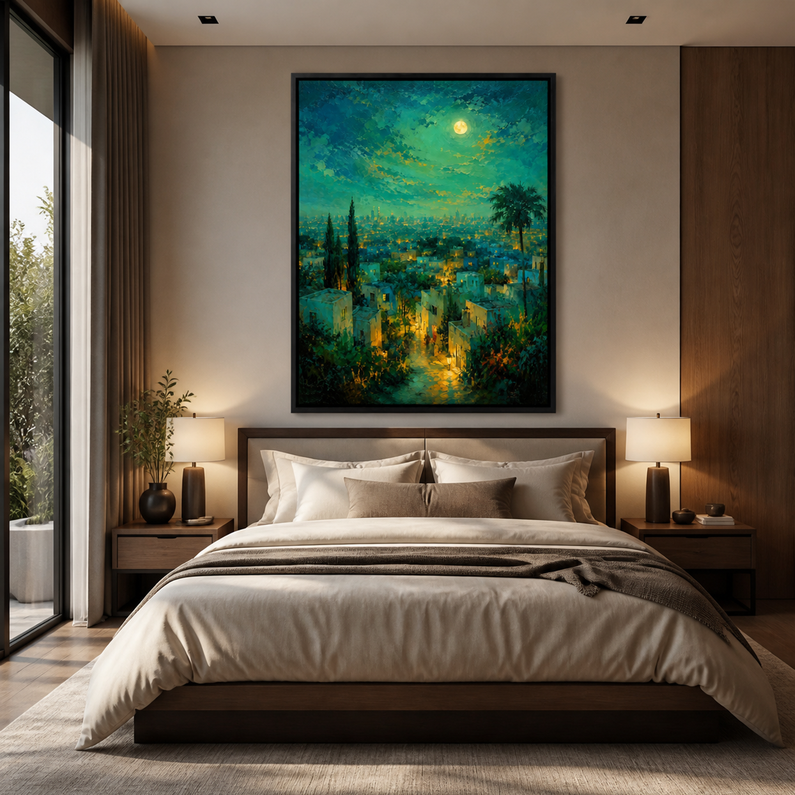 Moonlit City Garden