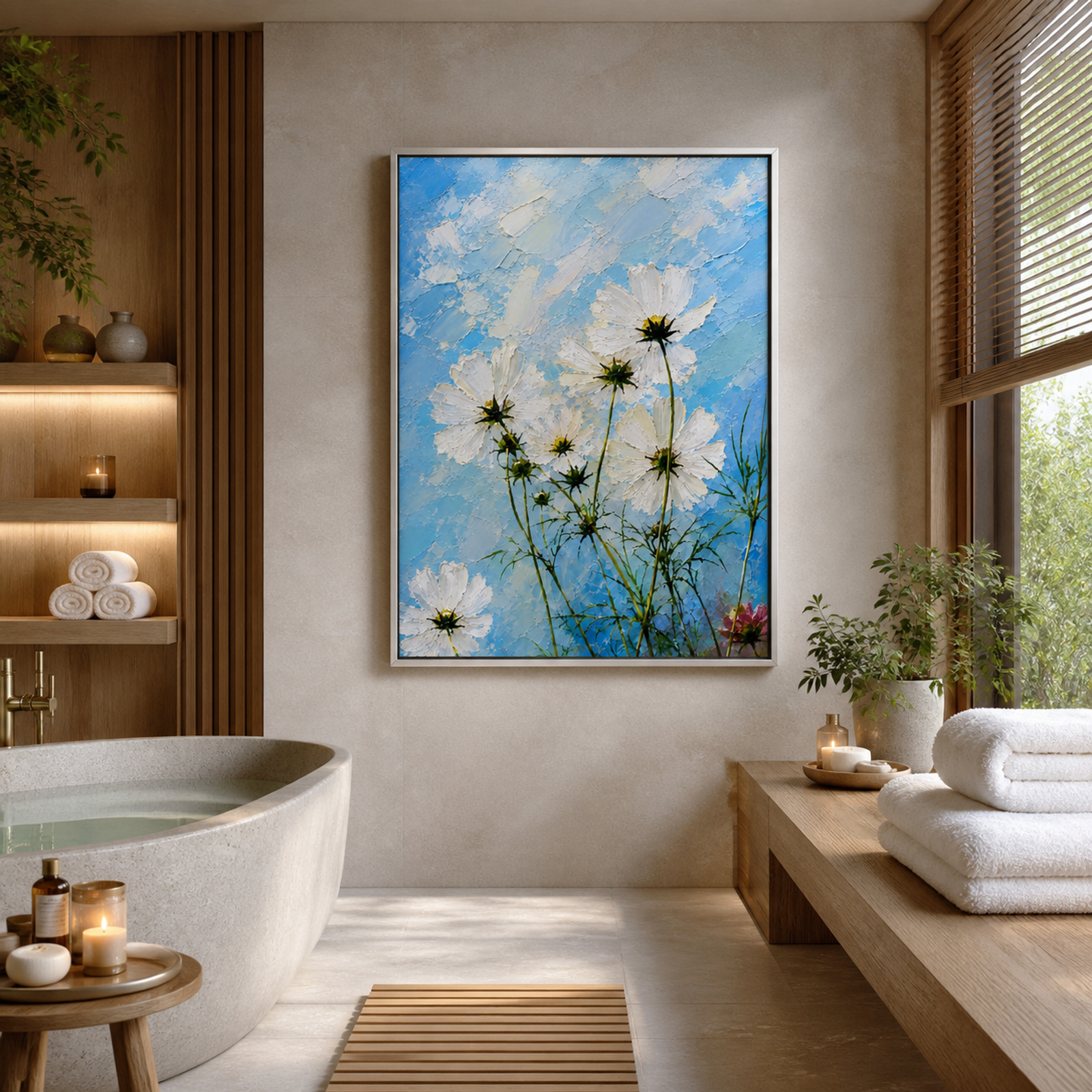 White Cosmos Sky