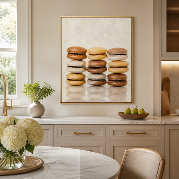 Warm Macaron Still Life