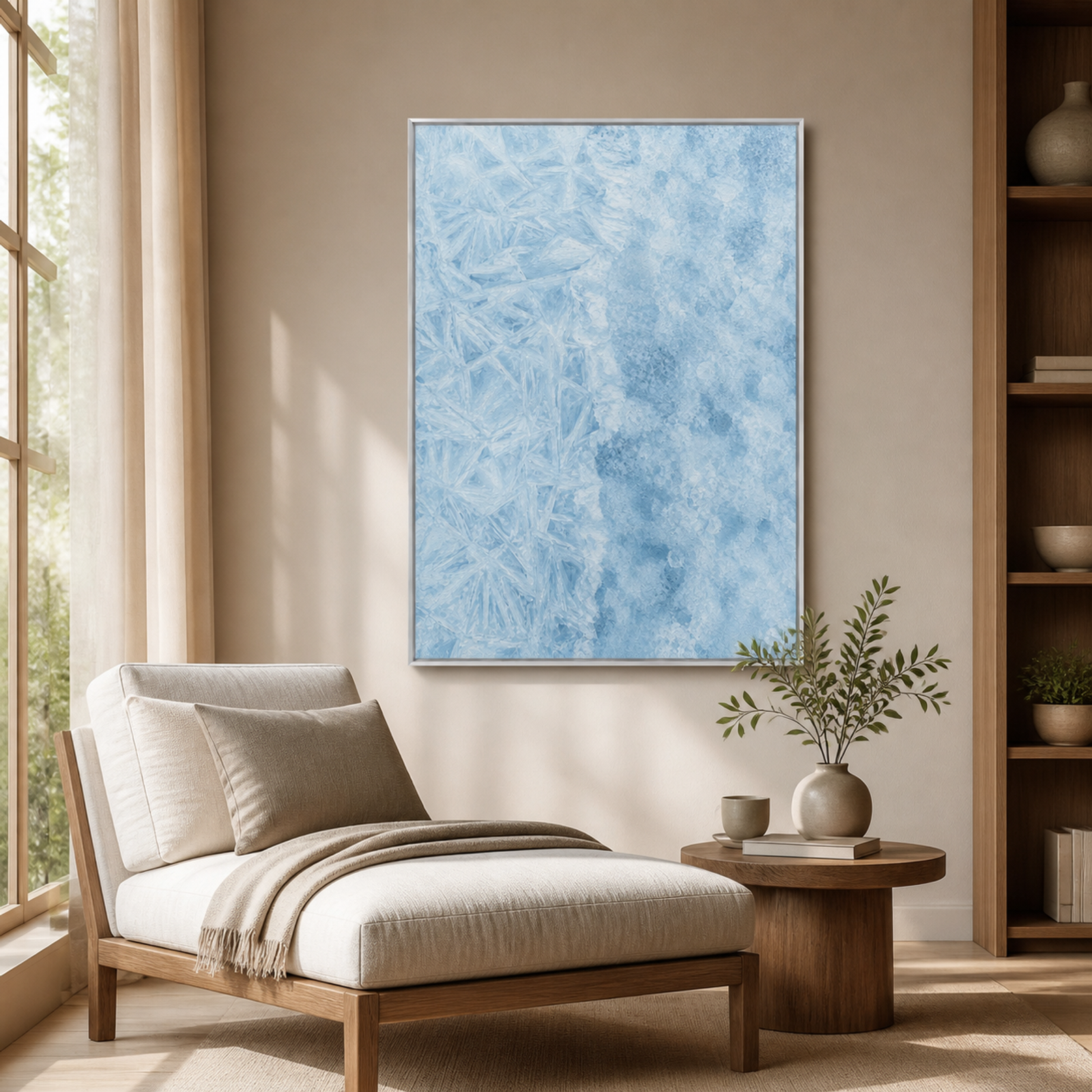 Frosted Blue Geometry