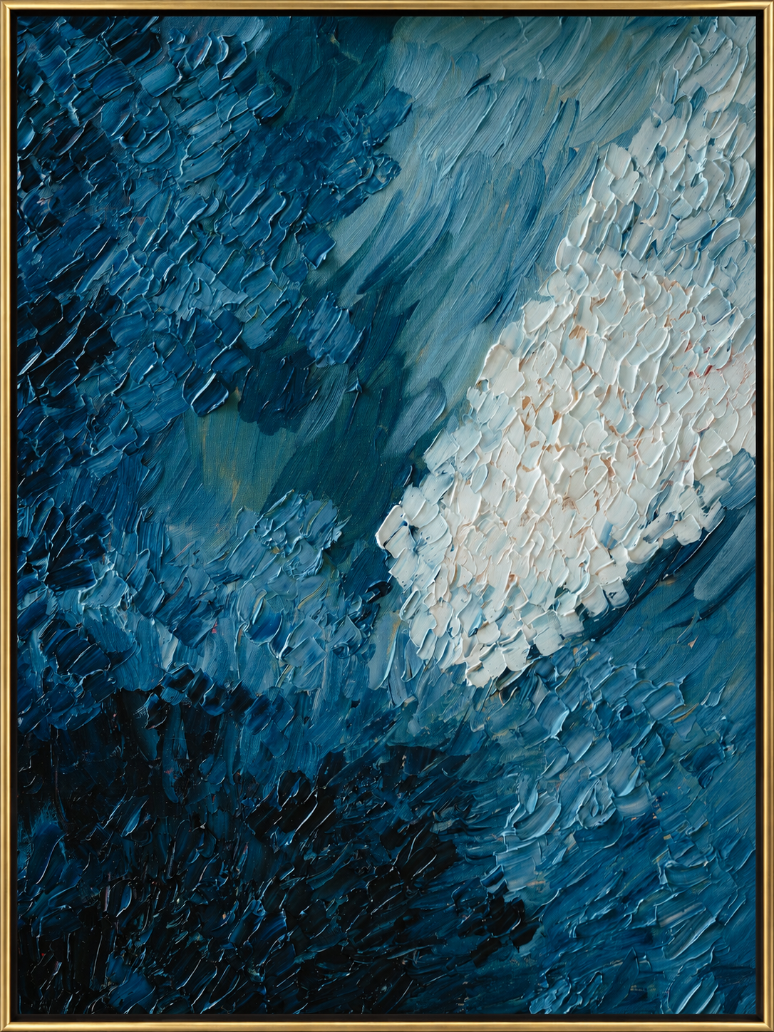 Deep Blue Abstract Tide