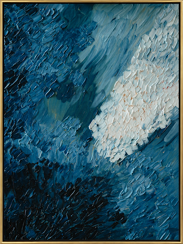Deep Blue Abstract Tide