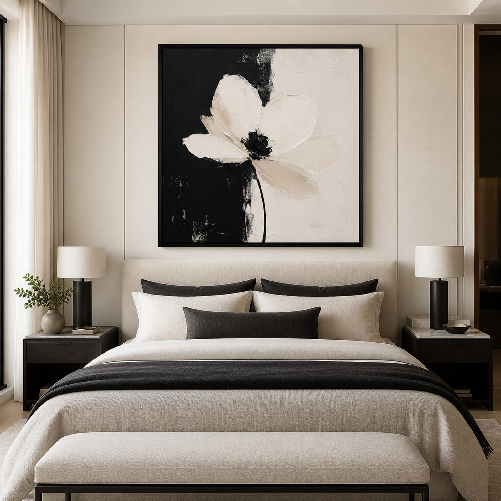 Monochrome Bloom Texture