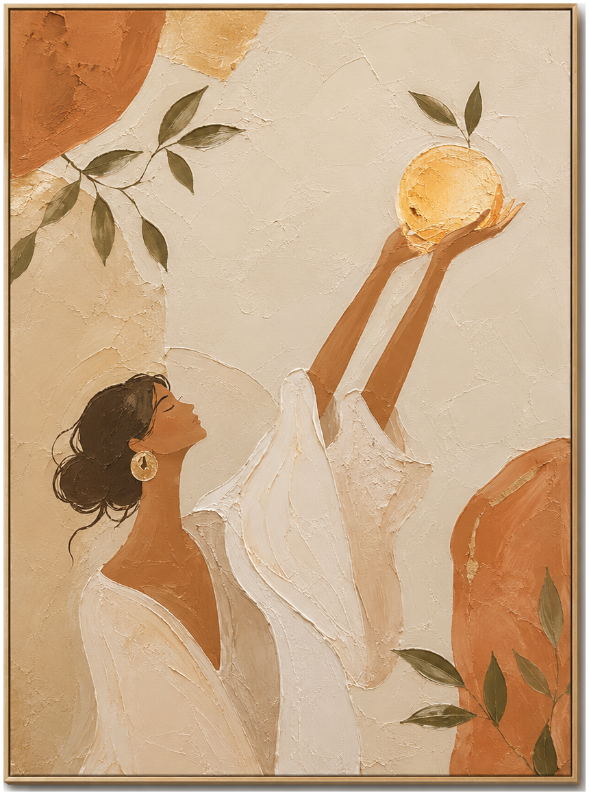 Sunlit Botanical Muse