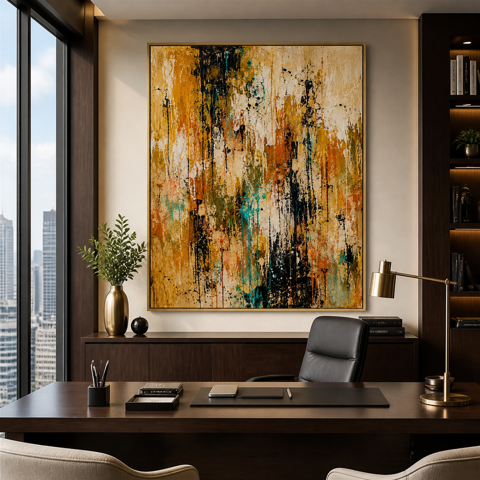 Gilded Abstract Rhythm