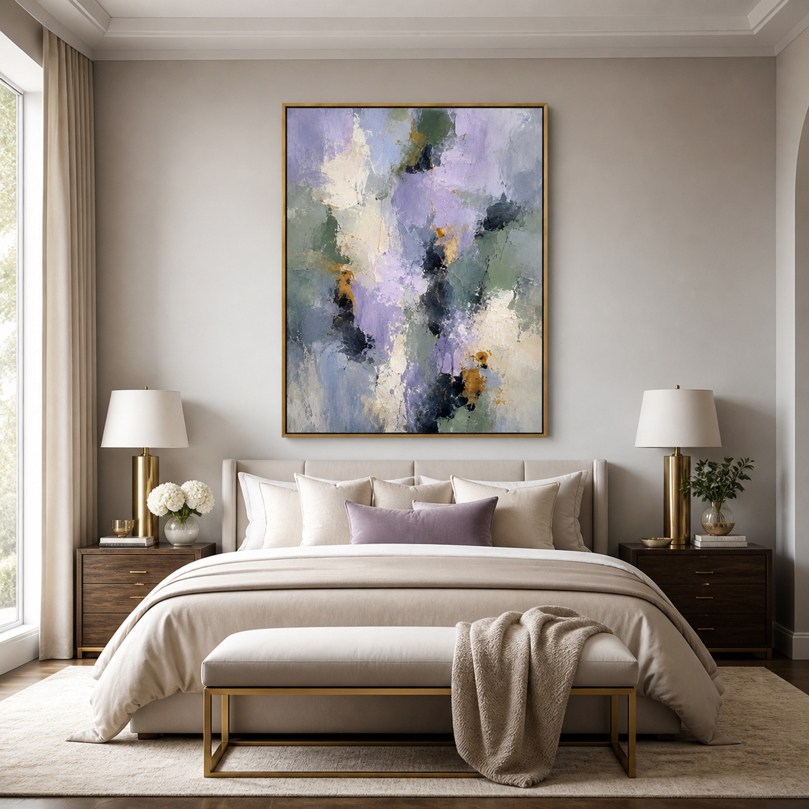 Lavender Sage Abstract