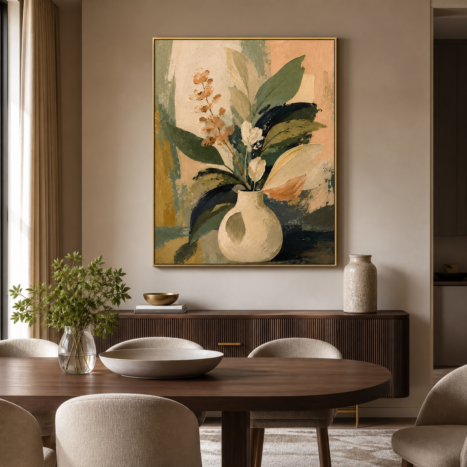 Earthy Botanical Vase