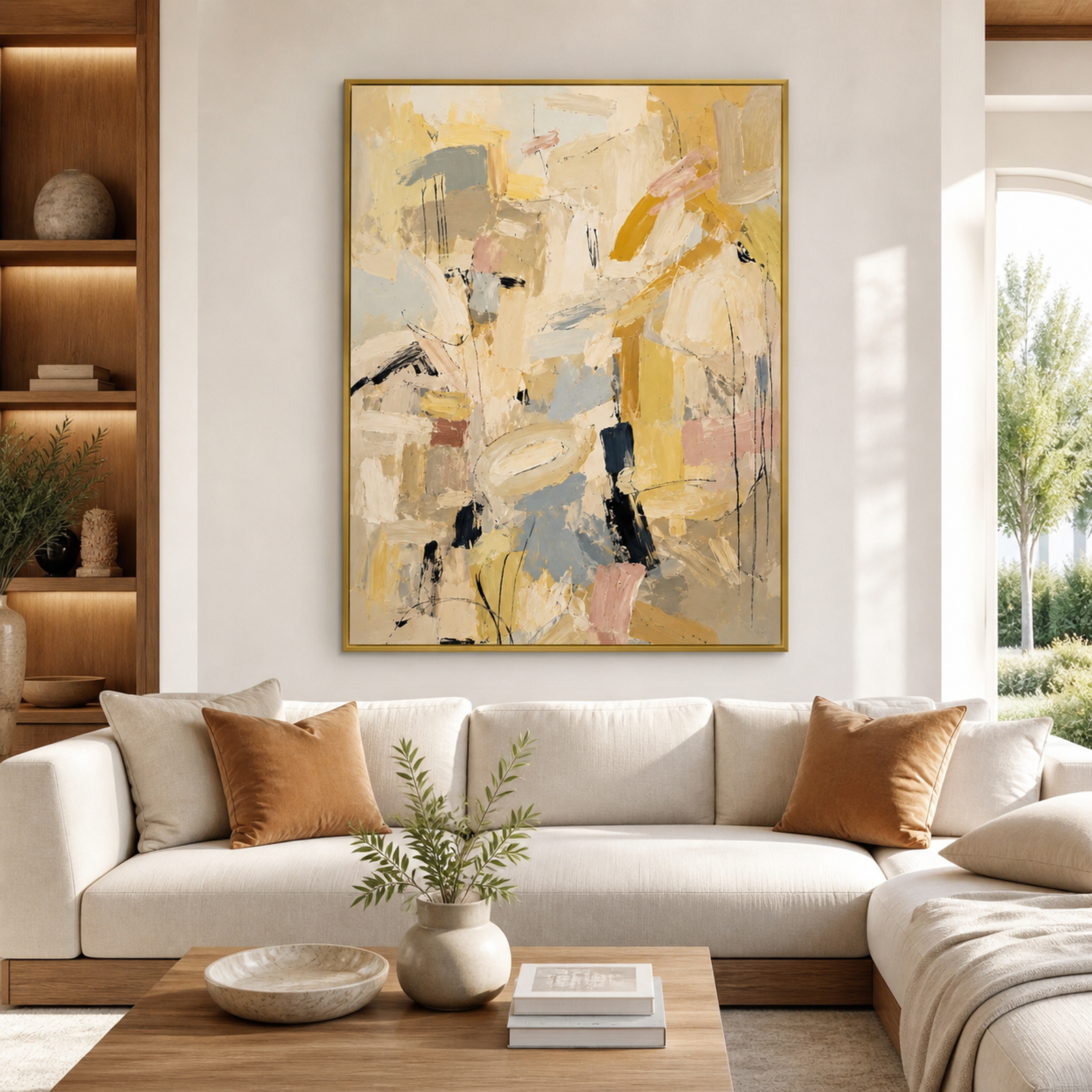 Golden Whisper Abstract