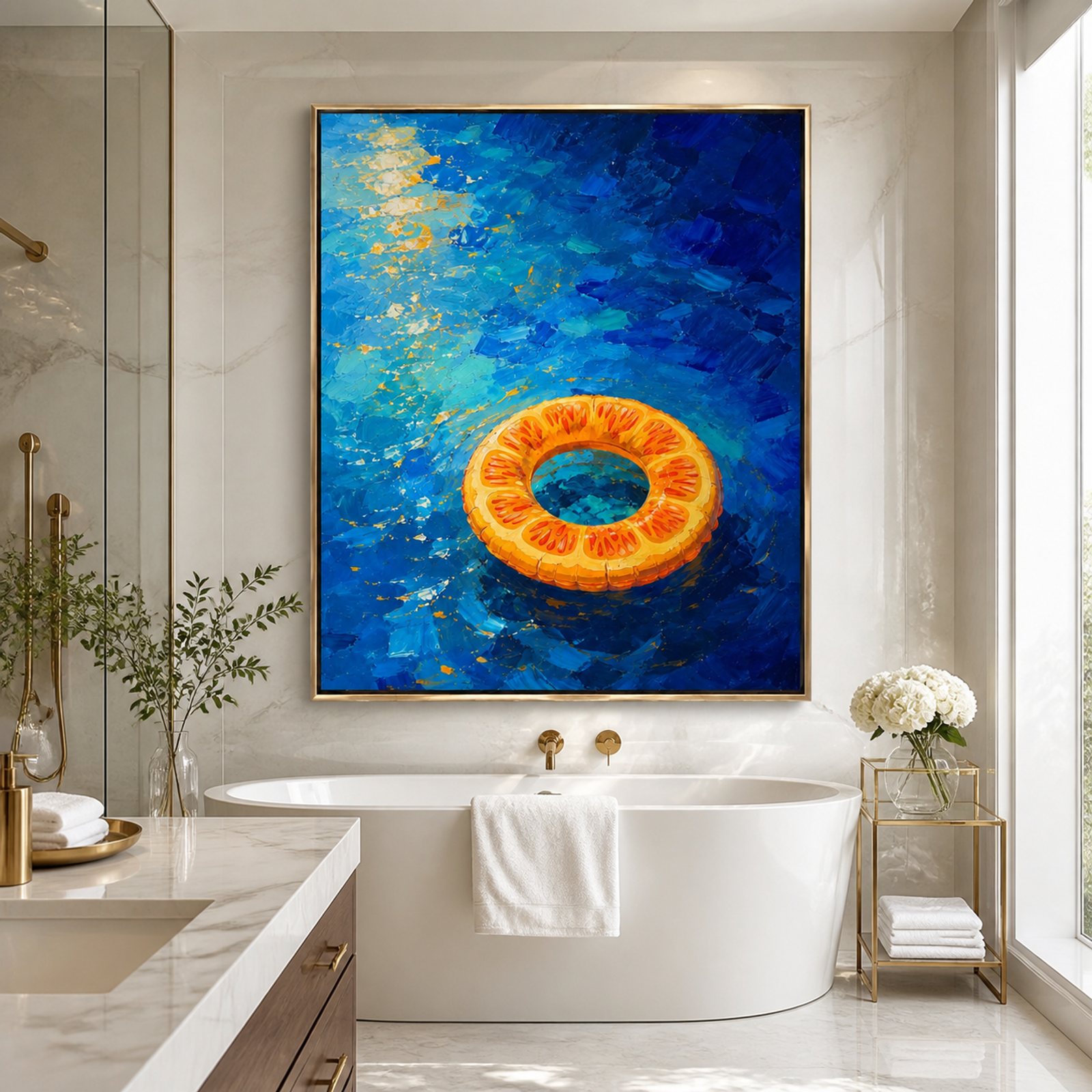 Sunlit Pool Float