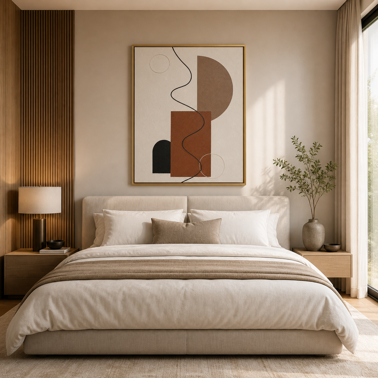 Earth Tone Abstract Geometry