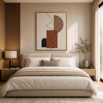 Earth Tone Abstract Geometry