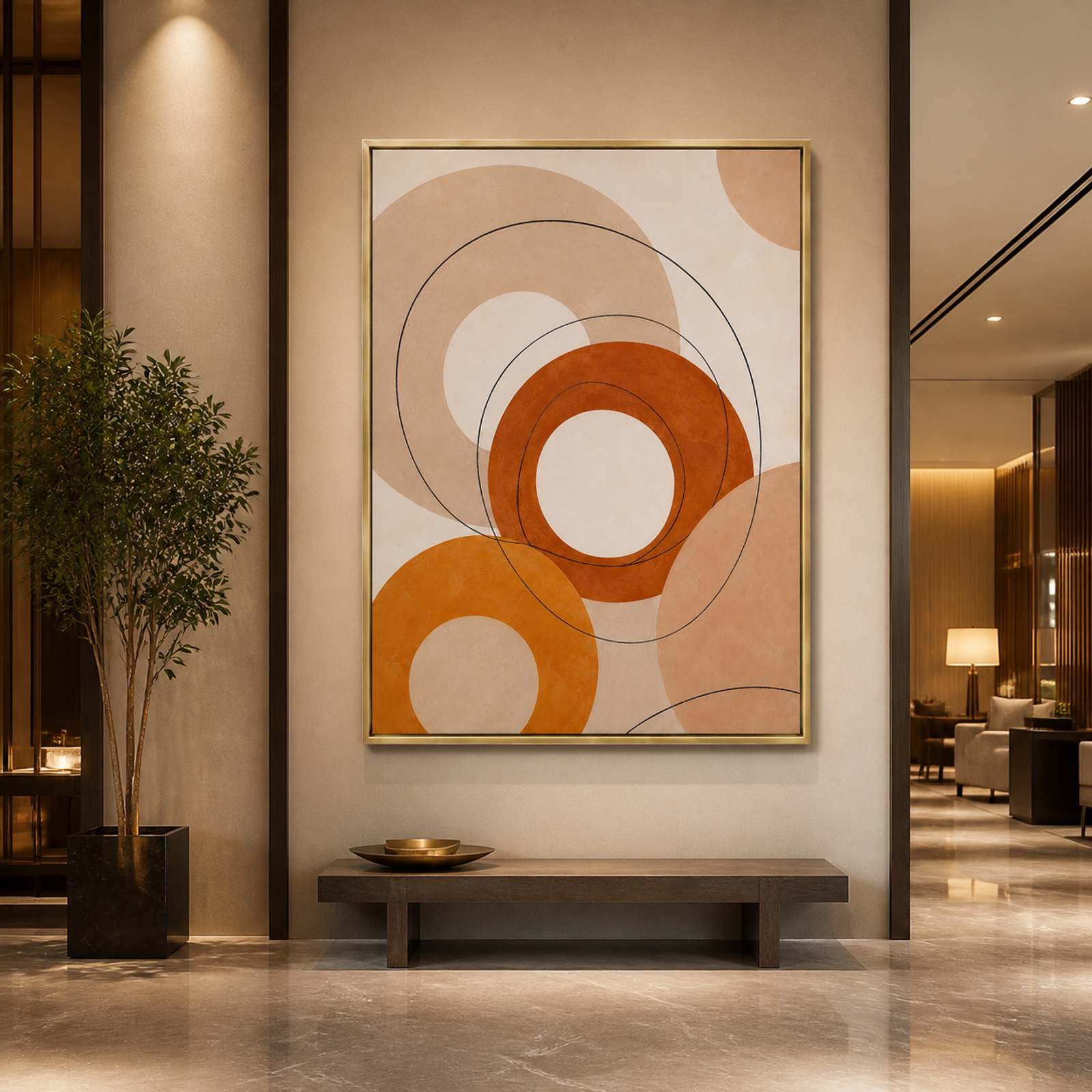 Warm Abstract Circles