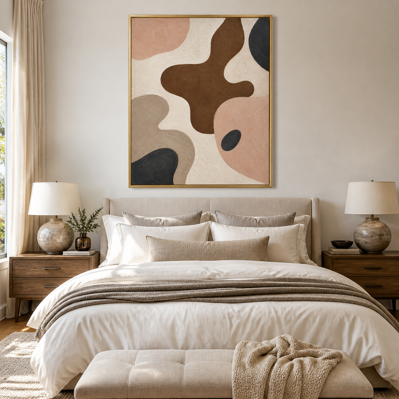 Earth Tone Abstract Flow